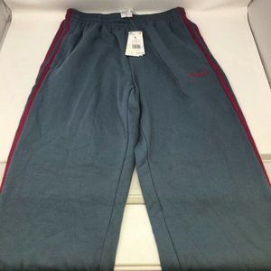 Adidas Mens Multi Sport Sweatpants Gray Elastic Waist Activewear L New